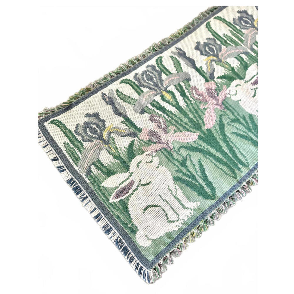 Park B. Smith - Easter Bunny 72" TABLE RUNNER Spring Rabbit Iris Spring - Picture 5 of 5